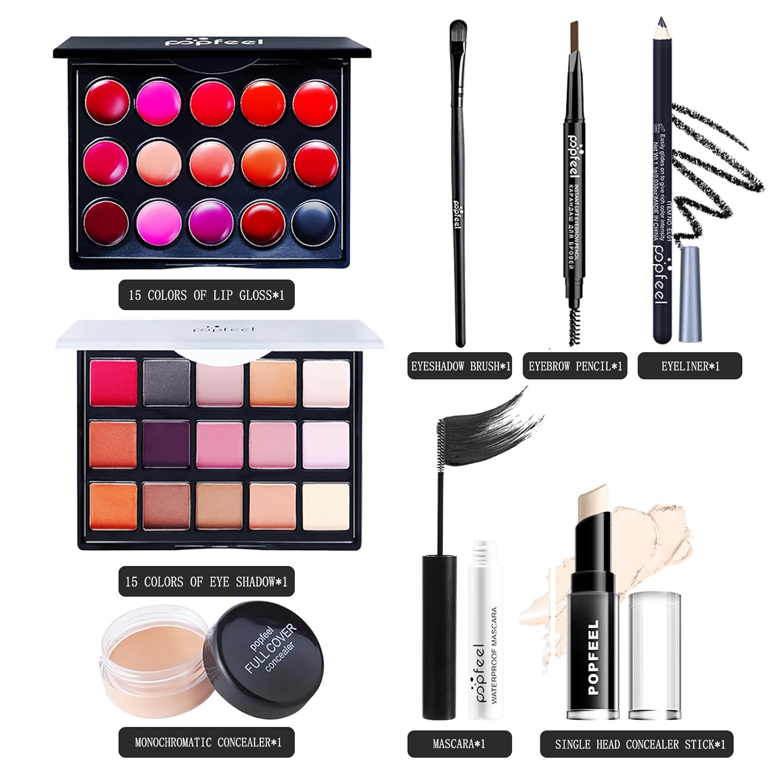 8PCS Professional Makeup Set: All-in-One Kit for Women and Teens - Image 2