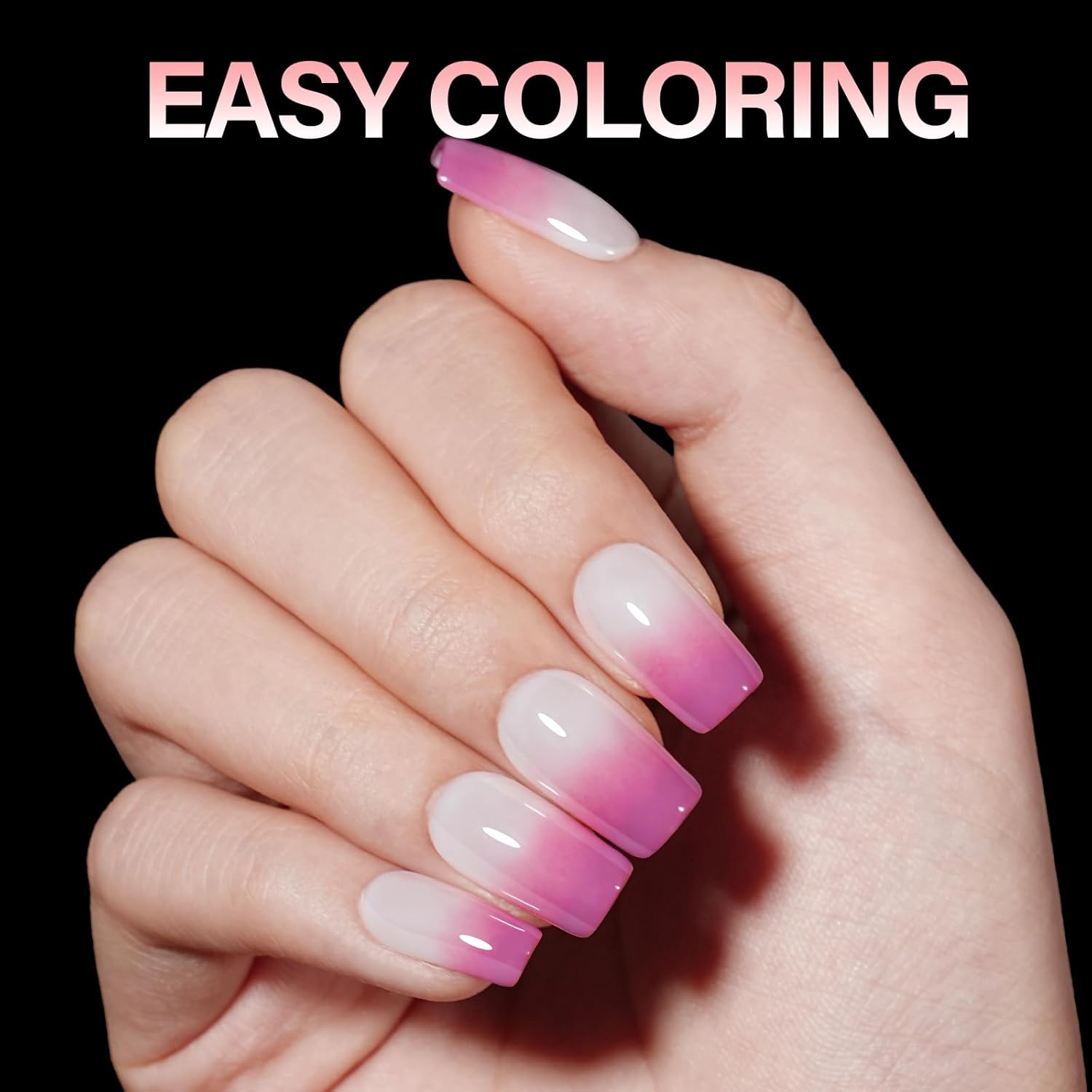 AILLSA Short Square Nail Tips Soft Gel Full Cover Clear Gelly Nail Tips Half Matte Acrylic Nail Tips Pre-Filed Fake Press on Nail Tips for Extension Home DIY Salon Manicure 216PCS 12 Sizes - Image 5