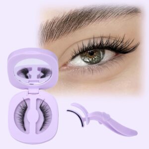 ALICE Magnetic Eyelashes without Eyeliner Natural Magnetic Lashes Kit with Magnetic Lash Applicator Wispy Fluffy Reusable Magnetic Eyelashes Kit No Glue Needed