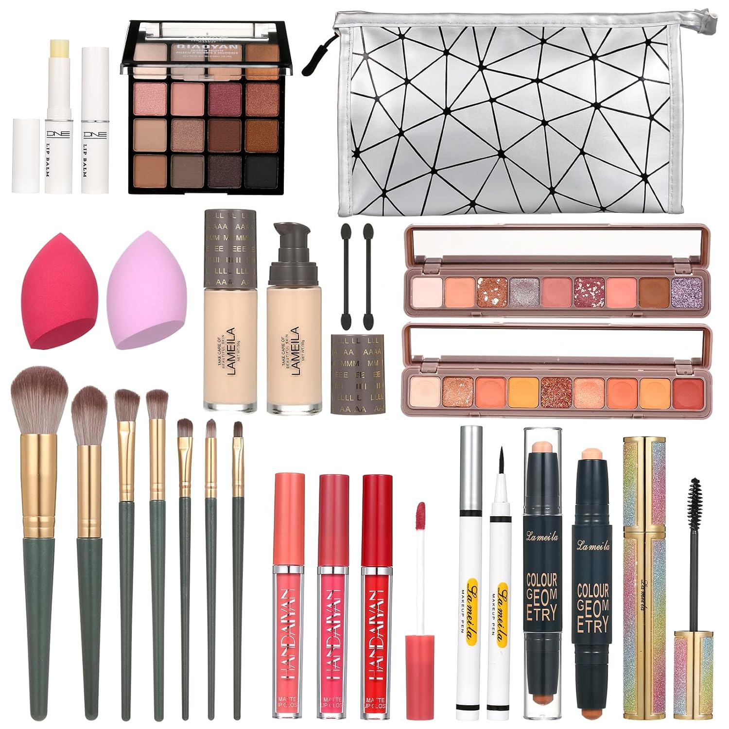 All-in-One Professional Makeup Kit for Women Eyeshadow, Lipstick, Mascara & More Gift Set
