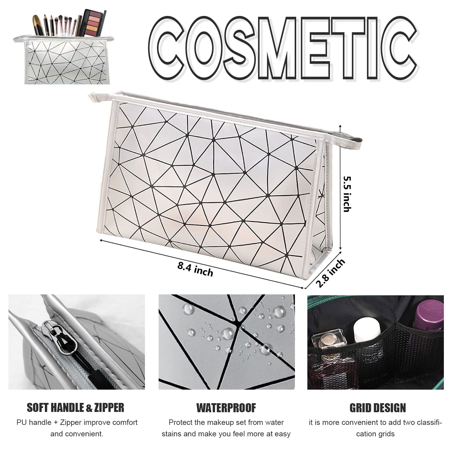 All-in-One Makeup Kit with 12 Eyeshadows, Mascara, Eyeliner, Brushes & Bag - Image 6