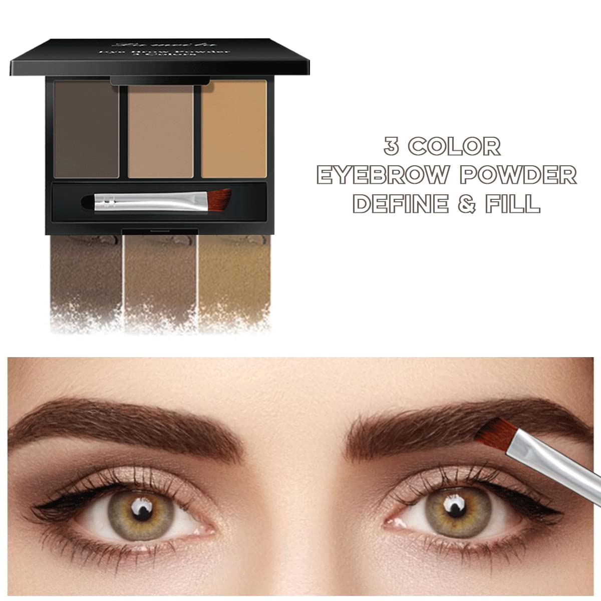 All-in-One Makeup Kit with 12 Eyeshadows, Mascara, Eyeliner, Brushes & Bag - Image 7