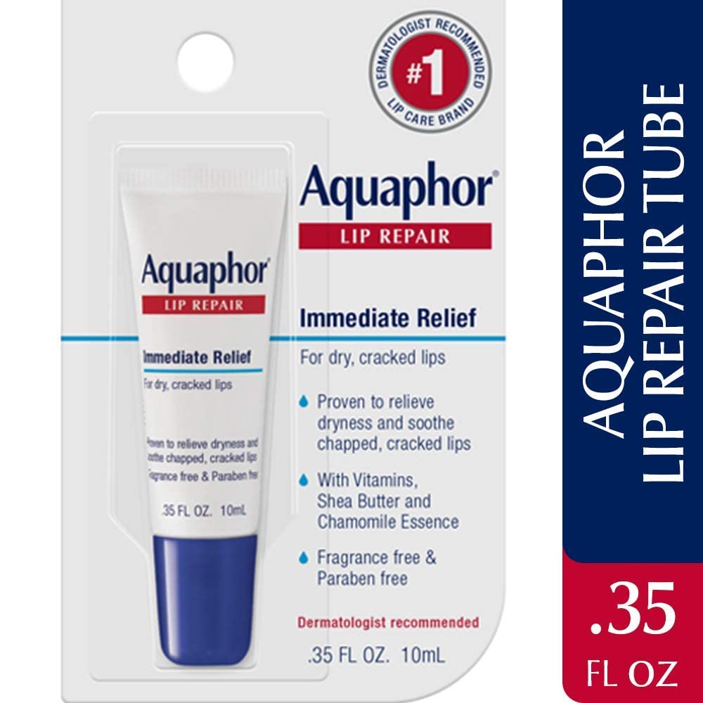Aquaphor Lip Repair Ointment - .35 oz for Long-lasting Moisture & Chapped Lips - Image 5