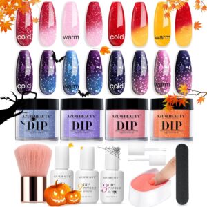 AZUREBEAUTY Color Changing Dip Powder Nail Kit with Base & Top Coat