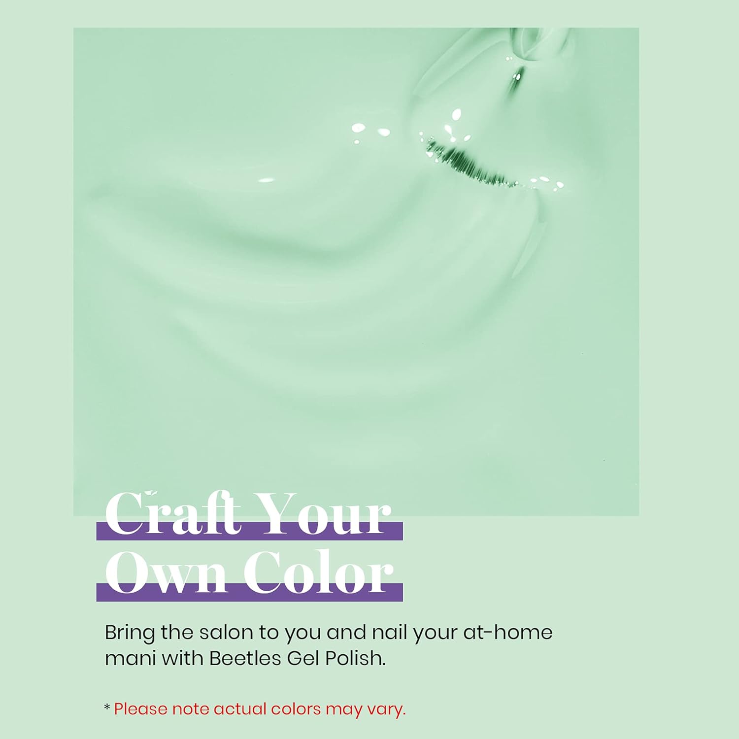 Beetles Gel Nail Polish 15ml Green Gel Polish Pastel Mint Green Color Gel Polish Soak off Uv Led Nail Lamp Nail Art Manicure Salon Salon DIY Gel Nail Design - Image 3