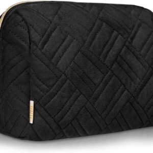 BOACAY Large Makeup Bag - Travel Cosmetic Pouch & Zipper Organizer for Women