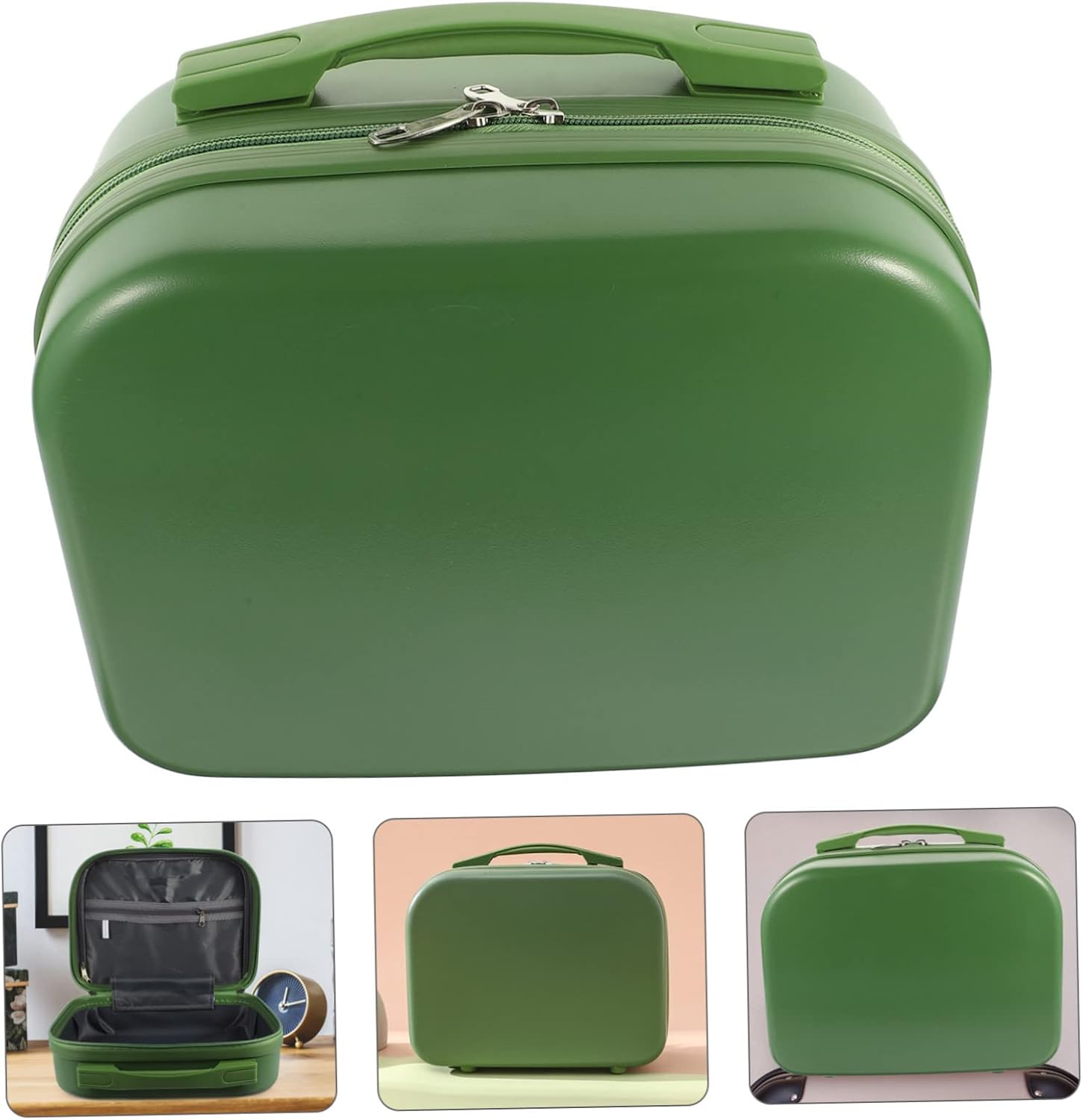 Box Mini Cosmetic Case Makeup Carrying Case Makeup Bag for Travel Mini Makeup Kit Travel Makeup Brush Small Portable Makeup Bag Small Toiletry Bag Mini Toiletry Bag Green PC - Image 7
