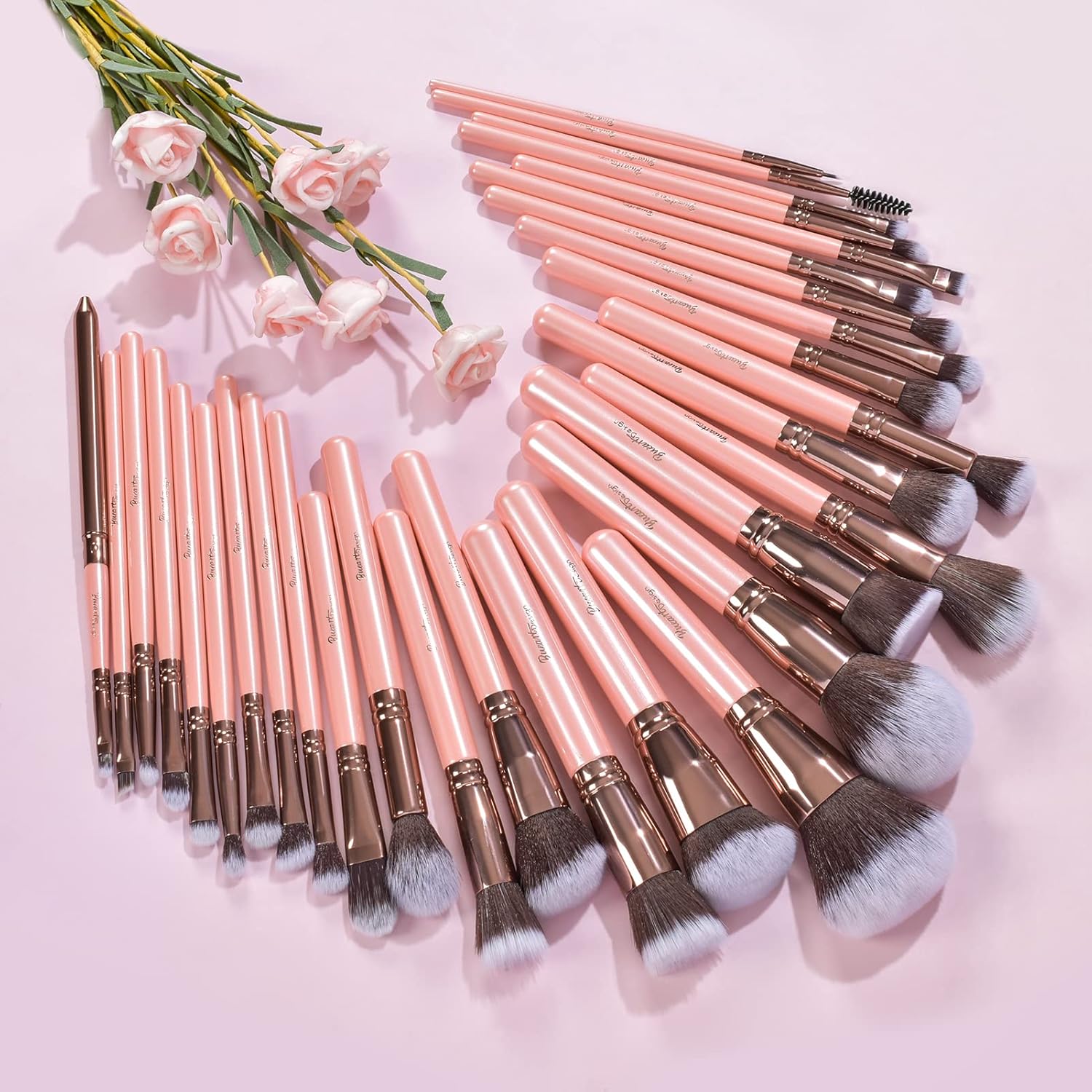 Bueart 30-Pcs Deluxe Makeup Brush Set with Extra Large Holder Case - Image 6