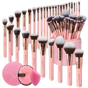 Bueart 30-Pcs Deluxe Makeup Brush Set with Extra Large Holder Case