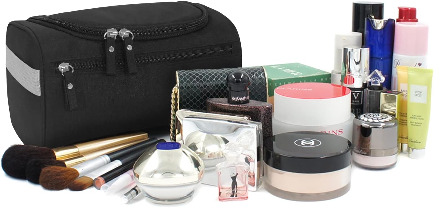 Buruis Travel Toiletry Bag for Men and Women, Hanging Toiletry Organizer Cosmetics Makeup Bag, Water-resistant Dopp Kit Shaving Bag, Small Toiletry Bag for Travel Essentials, Accessories - Image 7