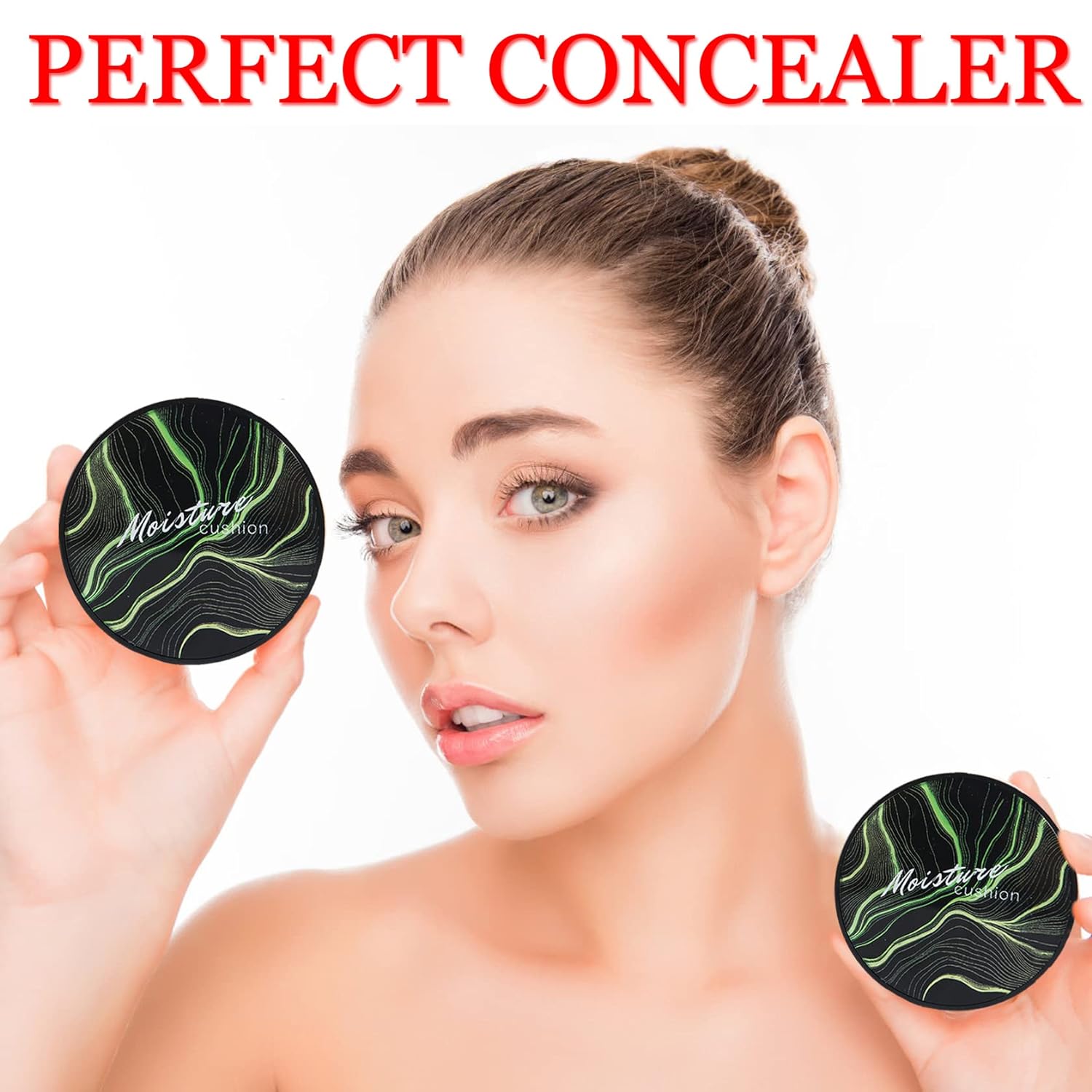 CAHIUYOA 2PCS Mushroom Head Foundation CC/BB Cream Full Coverage Matte Natural - Image 7
