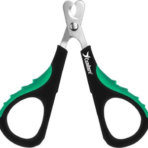 Candure Stainless Steel Cat Nail Clippers for Indoor Pets with Safe Angled Edges