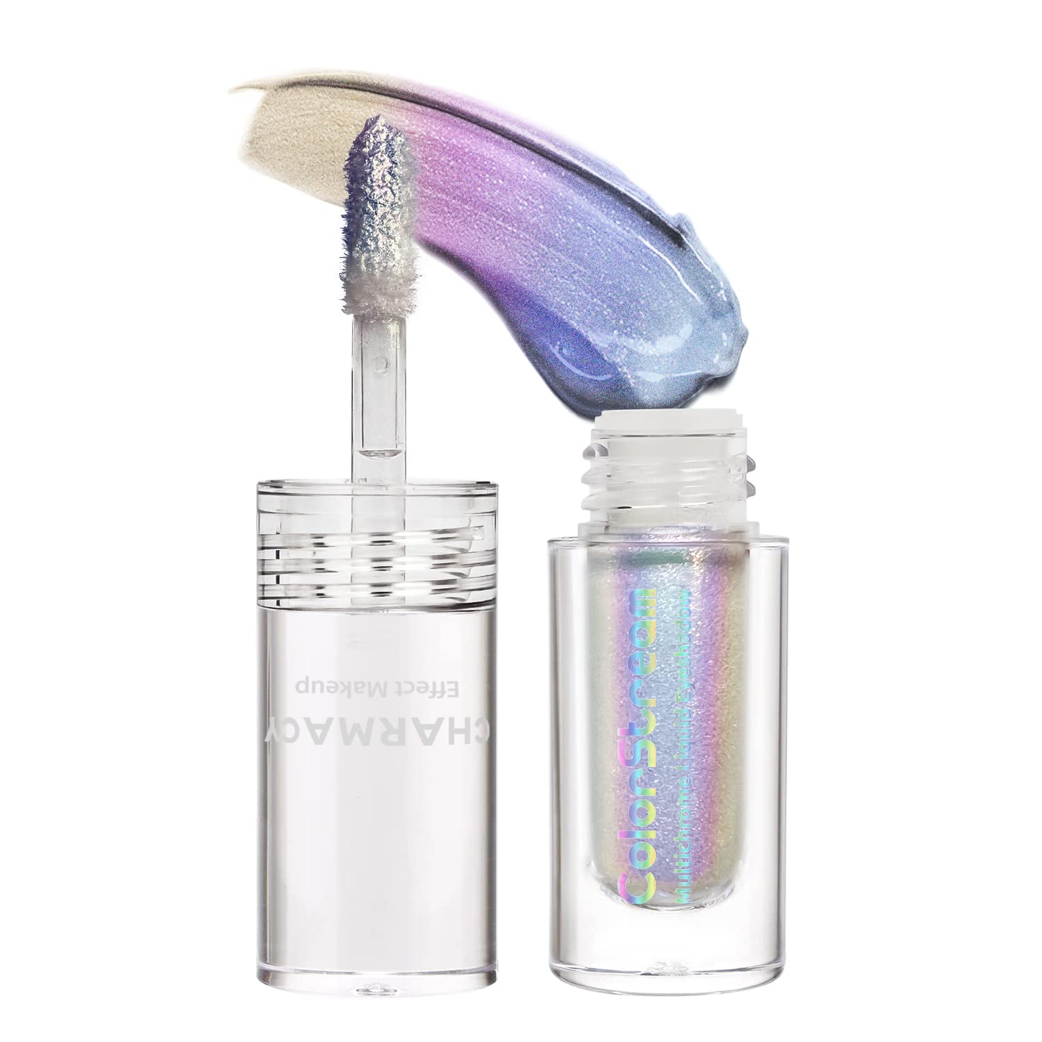 CHARMACY Duochrome Glitter Eyeshadow, High Pigment Liquid Shimmer, 1.6g (#08)