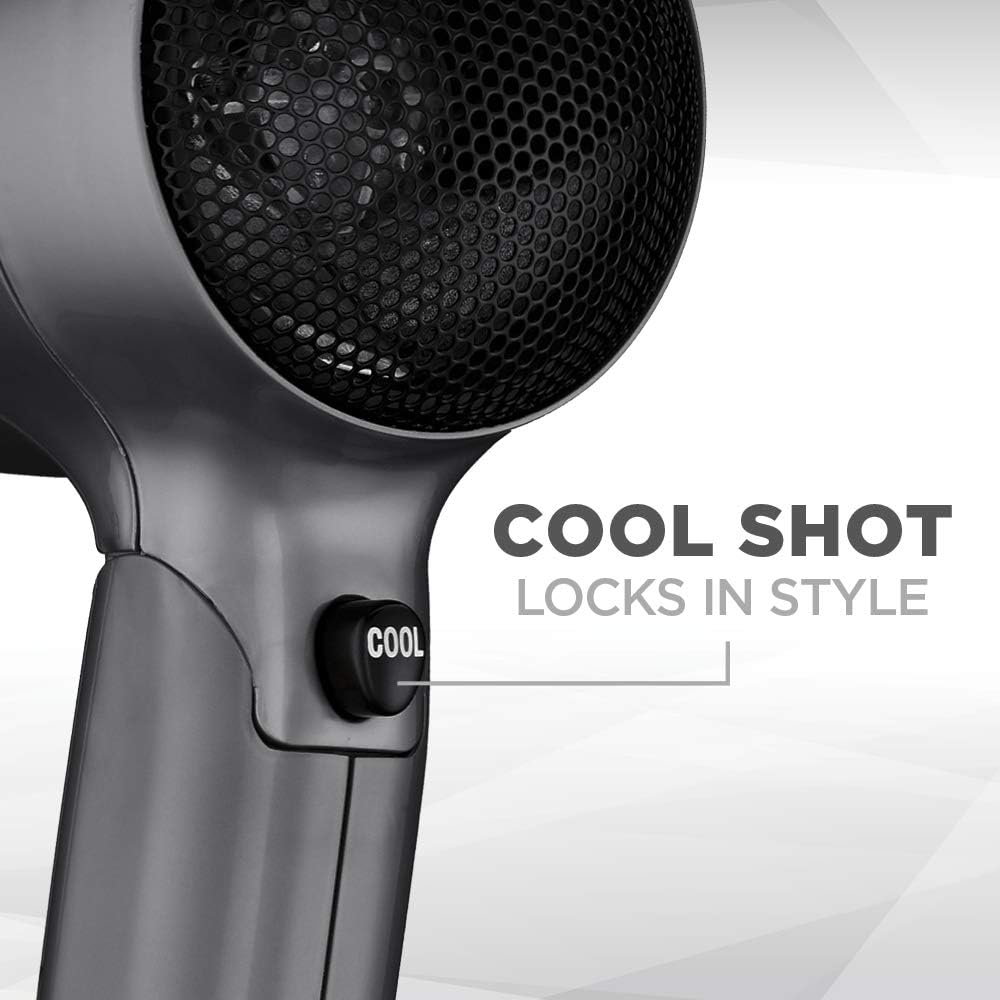 Conair 1875W Dual Voltage Compact Travel Hair Dryer with Folding Handle - Image 4