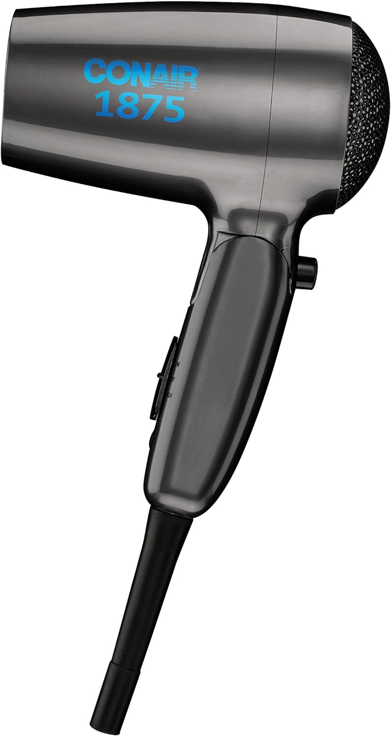 Conair 1875W Dual Voltage Compact Travel Hair Dryer with Folding Handle - Image 2