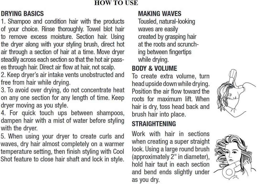 Conair 1875W Dual Voltage Compact Travel Hair Dryer with Folding Handle - Image 9
