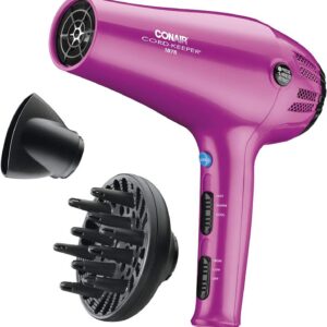 Conair 1875W Pink Hair Dryer with Retractable Cord