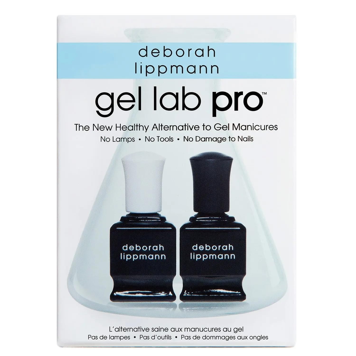 Deborah Lippmann Gel Lab Pro Set | High Shine Base & Top Coat, No Damage