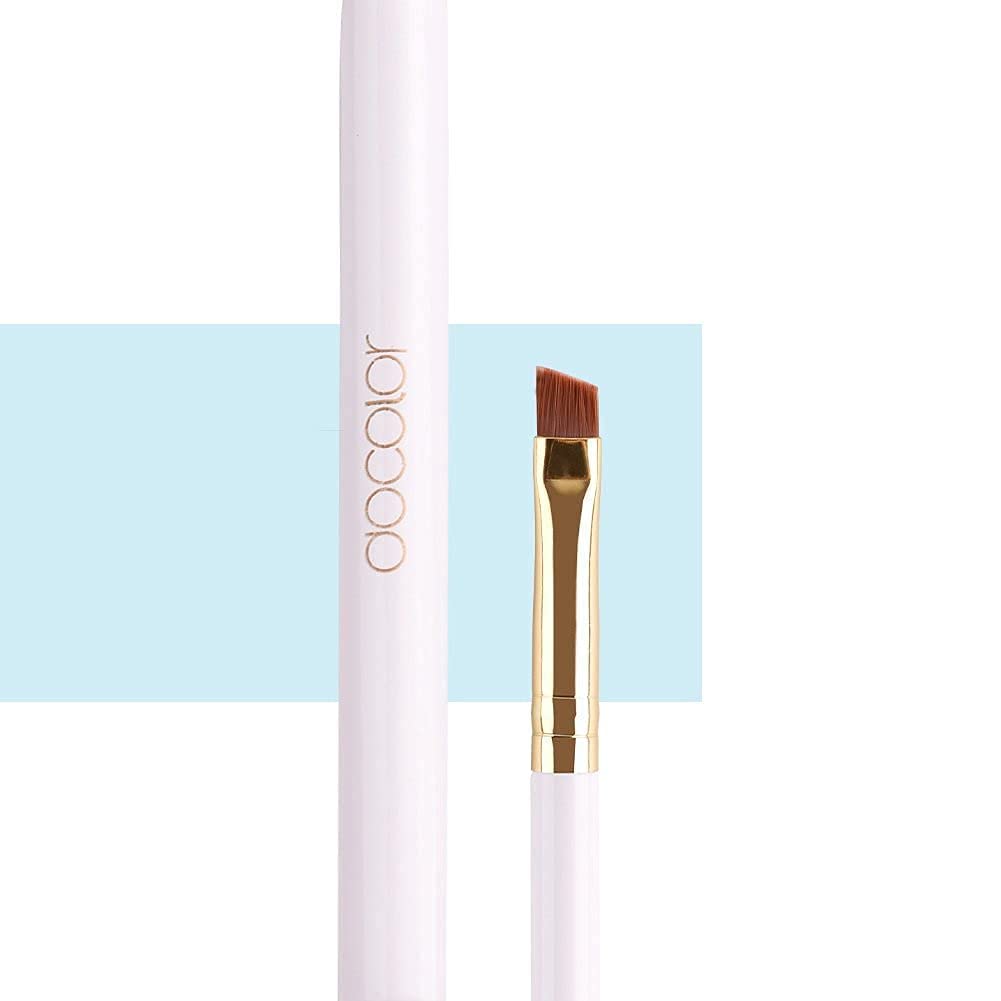 Docolor Eyebrow Brush Duo: Angled Brush & Spoolie for Brows/Lashes, White - Image 8