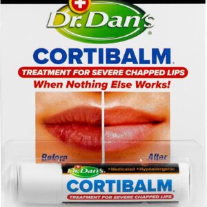 Dr. Dan's Cortibalm - Healing Lip Balm for Dry Cracked Lips - 1 Pack