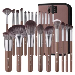 DUcare 22-Piece Professional Makeup Brush Set with Bag - Synthetic Kabuki & More