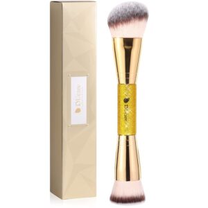 DUcare Double-Ended Foundation and Contour Brush for Liquid, Cream, and Powder Makeup