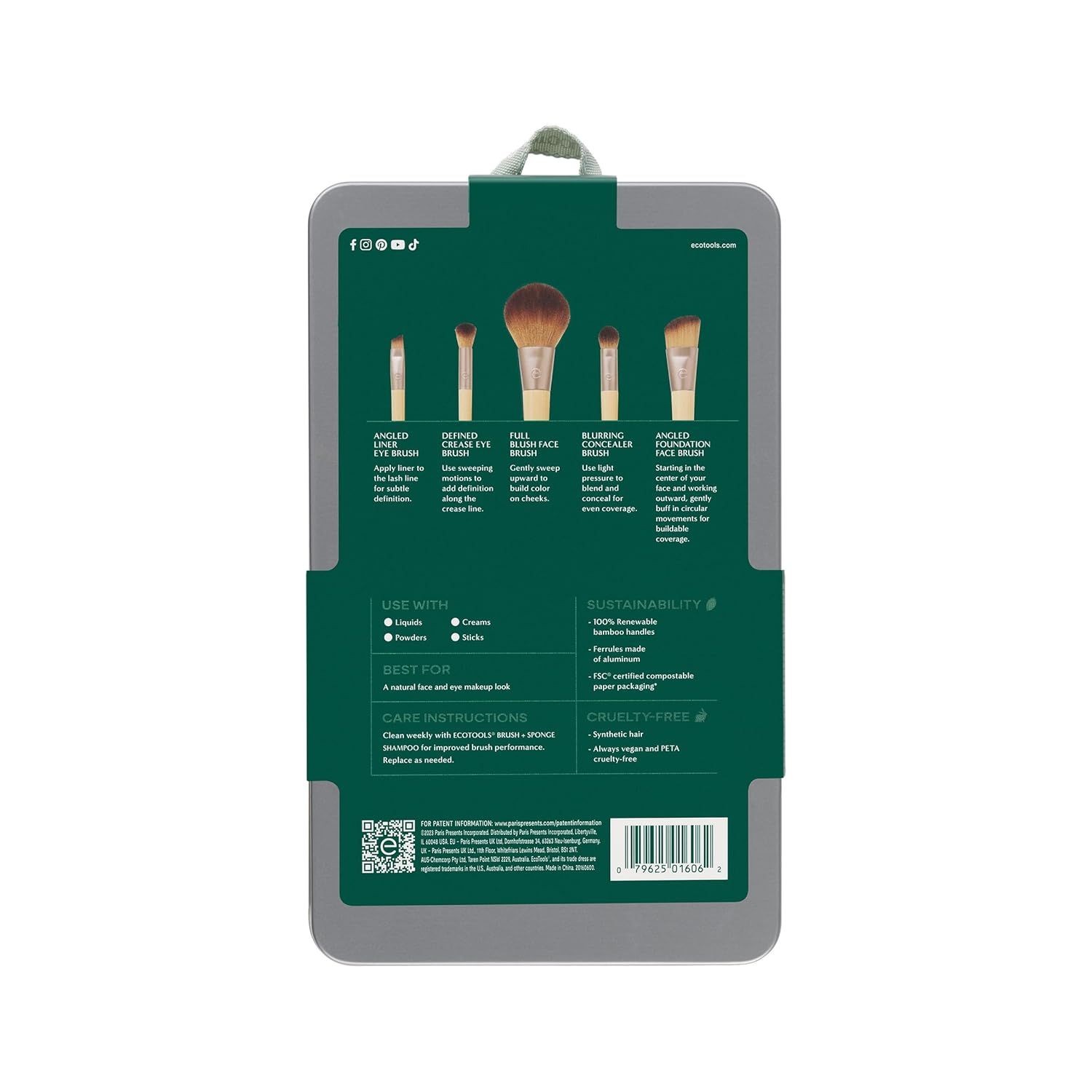 EcoTools 6-Piece Eco-Friendly Makeup Brush Set, Vegan & Cruelty-Free - Image 10