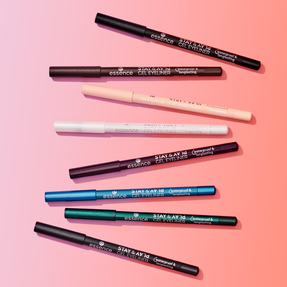 essence | Stay & Play Gel Eyeliner | Super Soft Gel-like Texture | Waterproof & Longlasting | Vegan & Cruelty Free (01 Black Raven) - Image 8