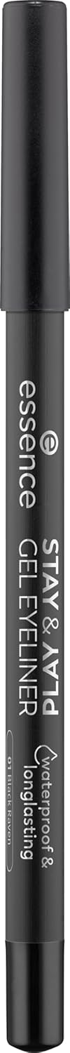 essence | Stay & Play Gel Eyeliner | Super Soft Gel-like Texture | Waterproof & Longlasting | Vegan & Cruelty Free (01 Black Raven) - Image 2