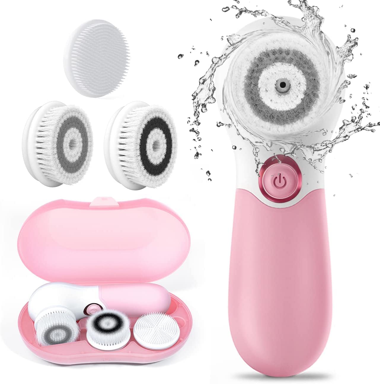 TOUCHBeauty Electric Face Brush with 3 Heads for Deep Cleansing & Exfoliation