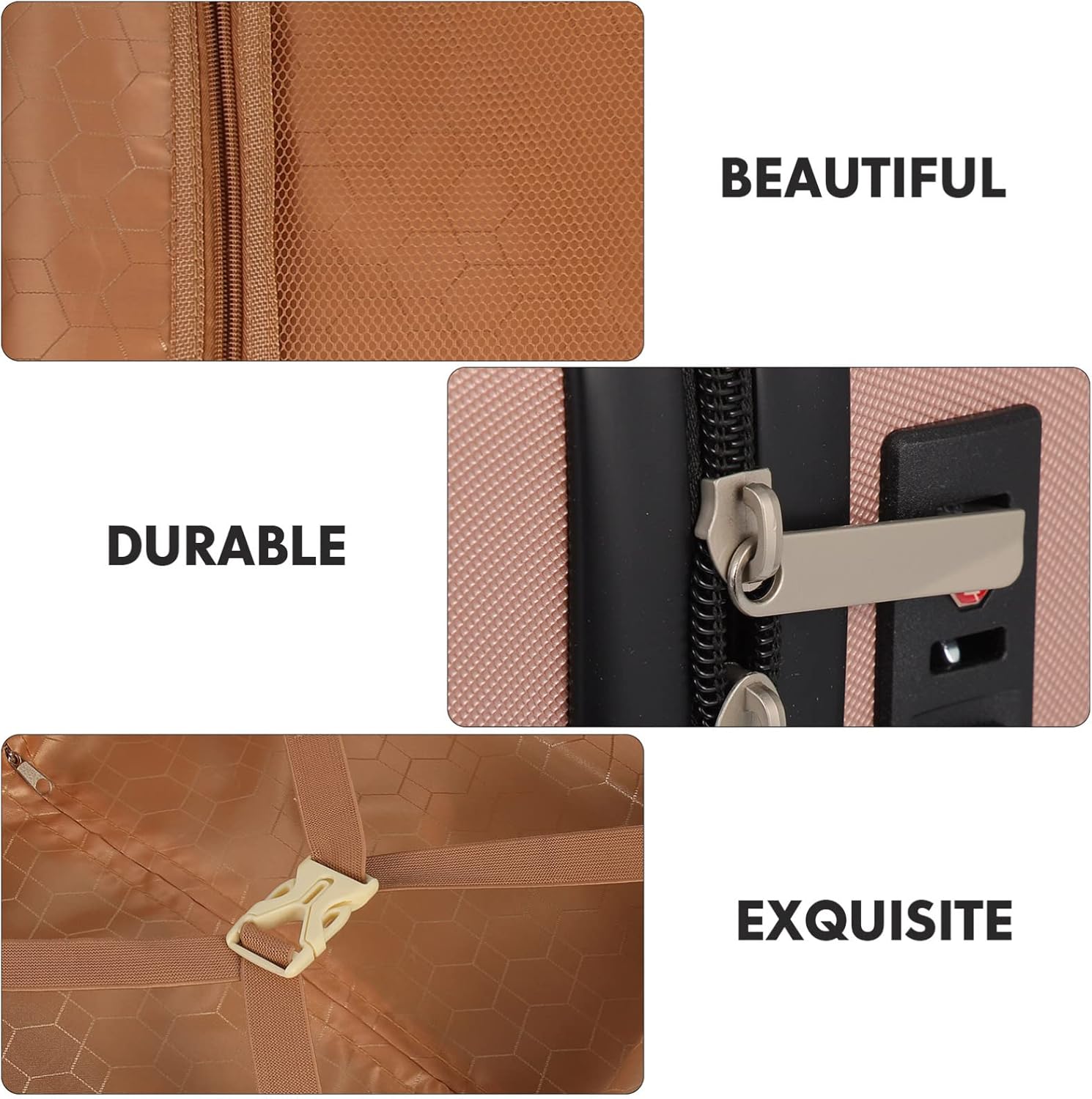 Rose Hard Shell Cosmetic Case Organizer Bag for Travel, 31x28cm - Image 5