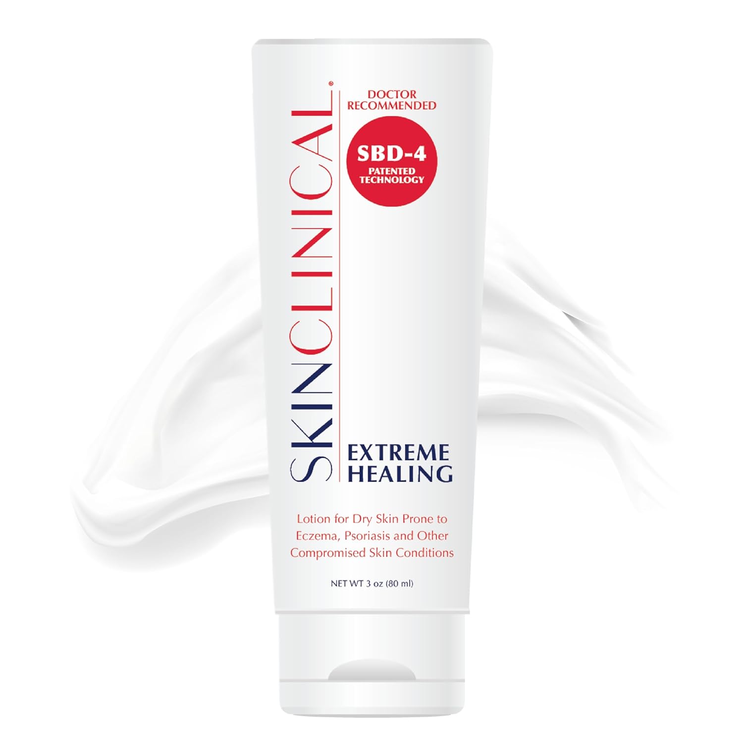 Fast-Absorbing, Non-Sticky Lotion for Eczema & Psoriasis, 3 Oz, Fragrance-Free