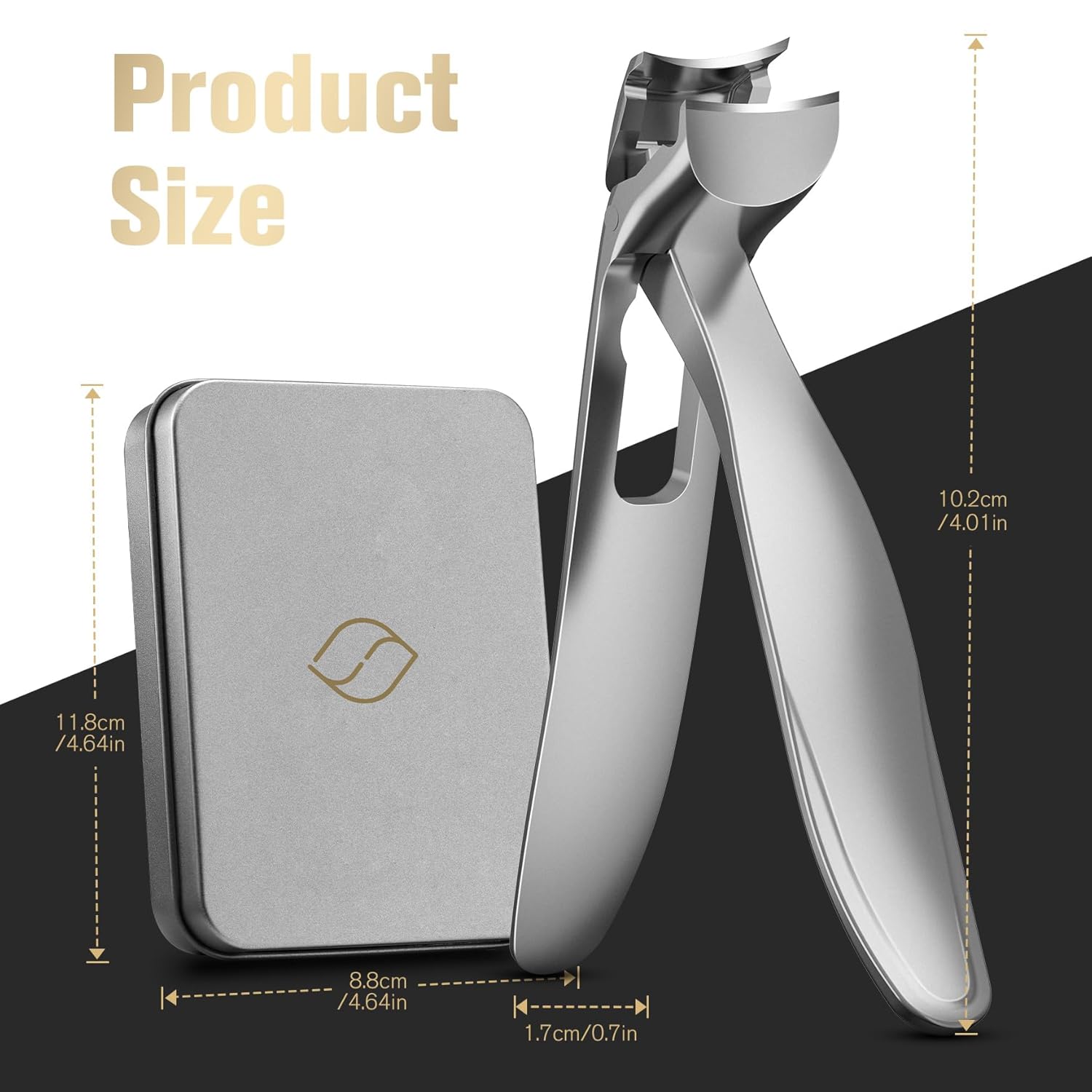 FERYES Ergonomic Long Handled Toenail Clipper for Seniors with Wide Jaw Catcher - Image 7