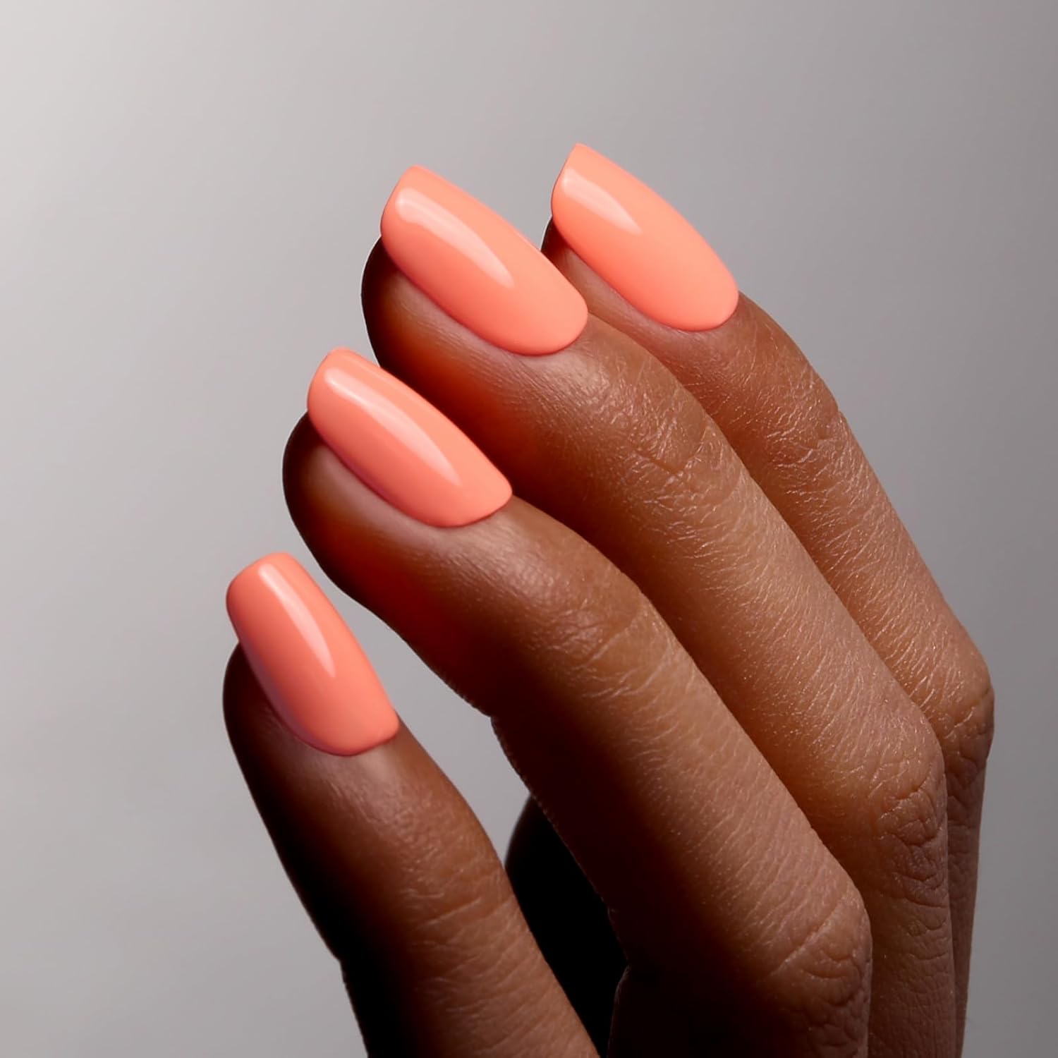 Gel Polish,0.5 Fl Oz Light Coral Orange Peach Gel Nail Polish Spring Summer Soak off LED UV Gel Nail Polish Art Starter Manicure Salon DIY Nail Gel Polish - Image 3