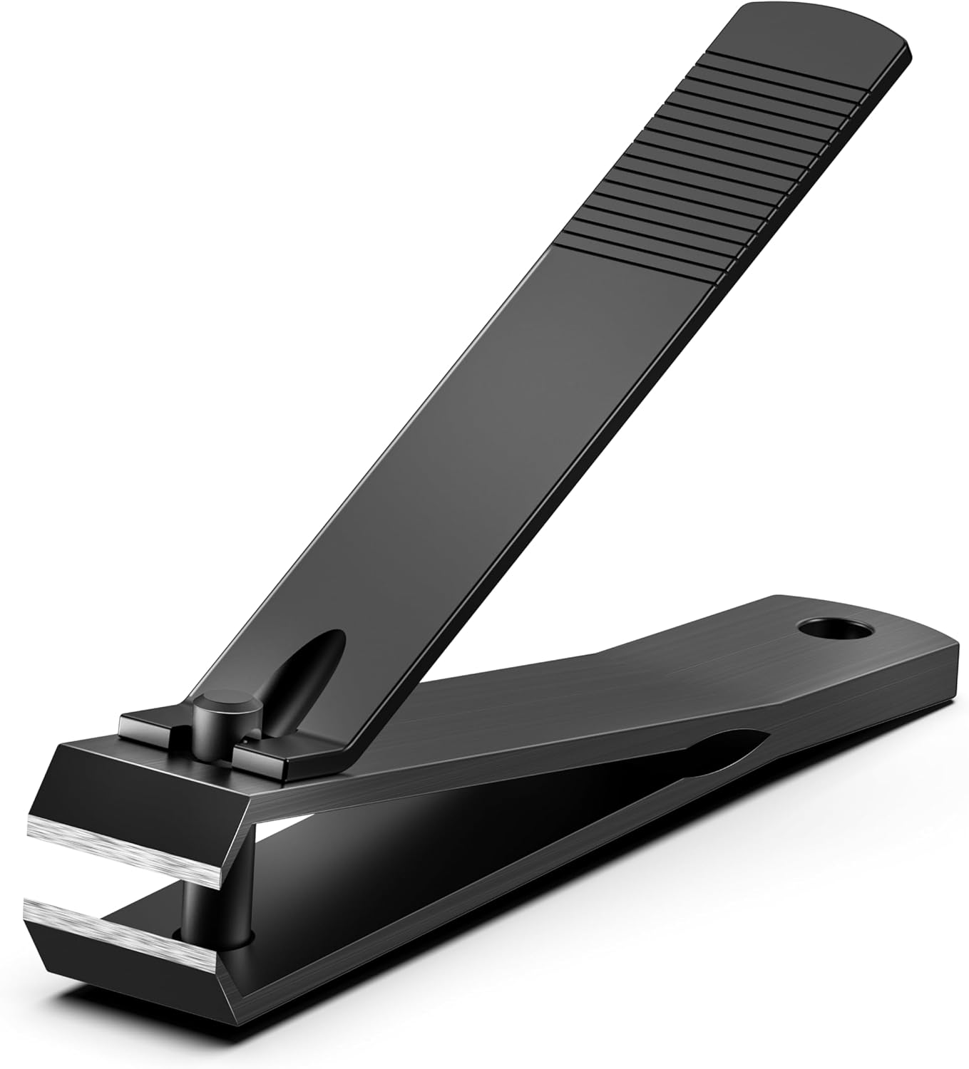 Heavy Duty Stainless Steel Nail Clippers for Thick Toenails - Black