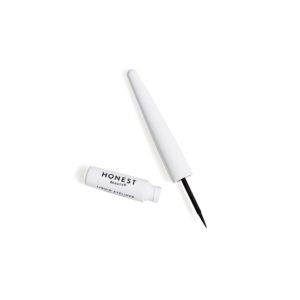 Honest Beauty Vegan Liquid Eyeliner - Smudge-Proof, Hypoallergenic, Black, 0.58 fl oz