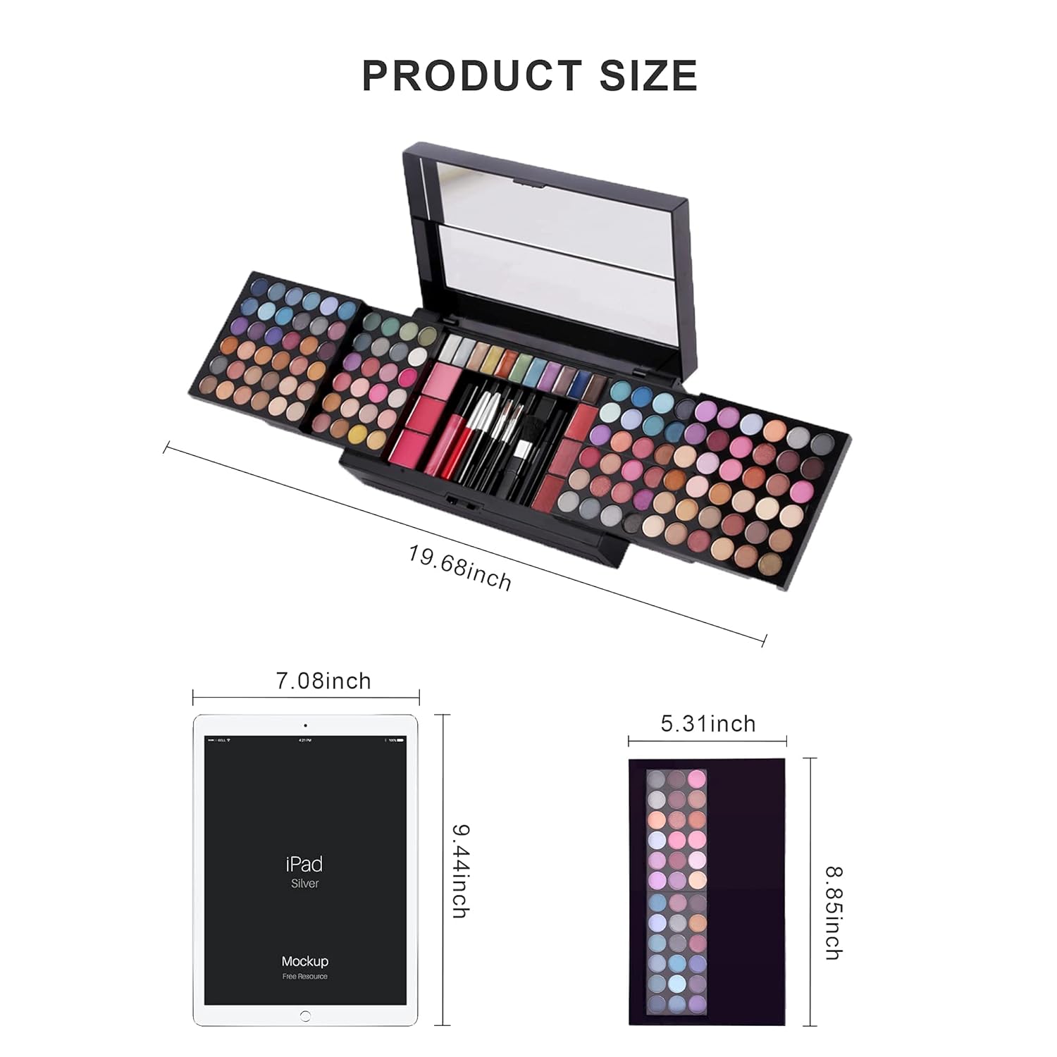 Hot Sugar 182-Color All-in-One Makeup Kit for Women & Teens - Black Gift Set - Image 5
