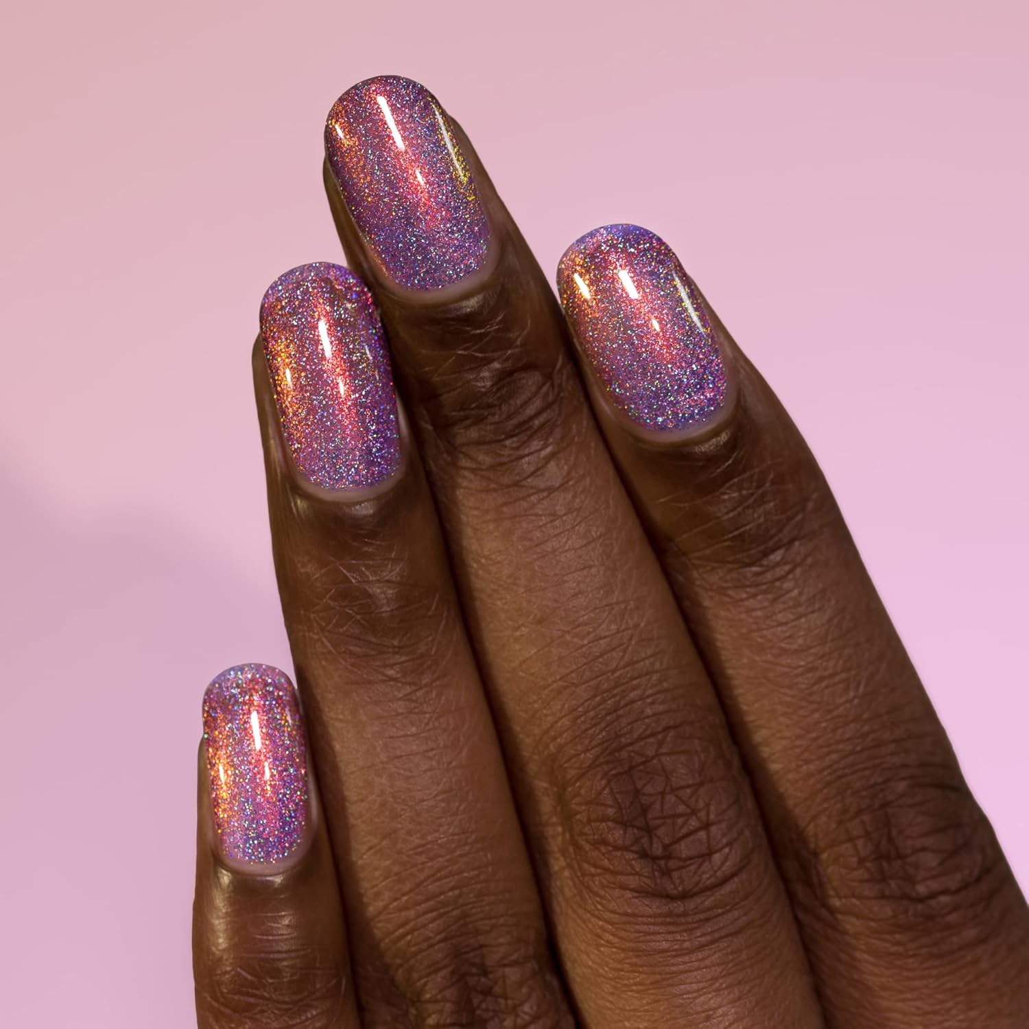ILNP Fairy Dust - Magical Violet Holographic Jelly Nail Polish - Image 4