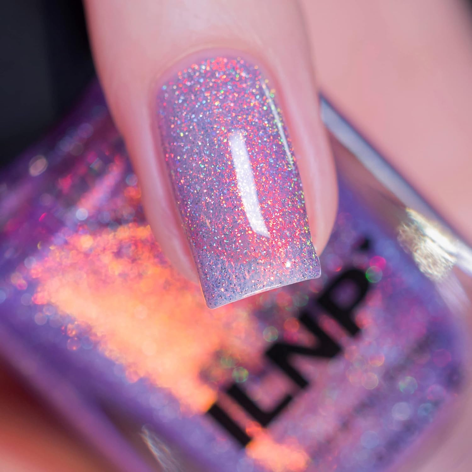 ILNP Fairy Dust - Magical Violet Holographic Jelly Nail Polish - Image 2