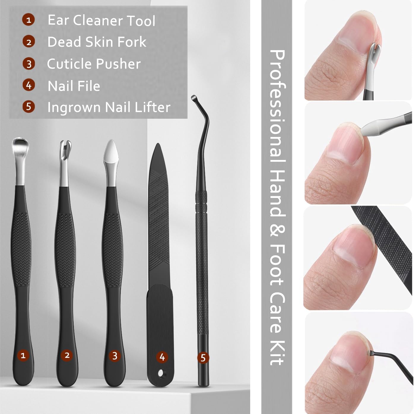 Ingrown Toenail Clipper and Callus Remover Tool for Men and Women - Image 5