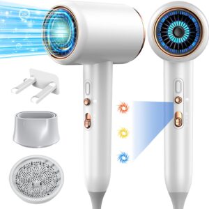 Ionic 1875W Hair Dryer with Diffuser, Nozzle, 2 Heat & 3 Speed Settings