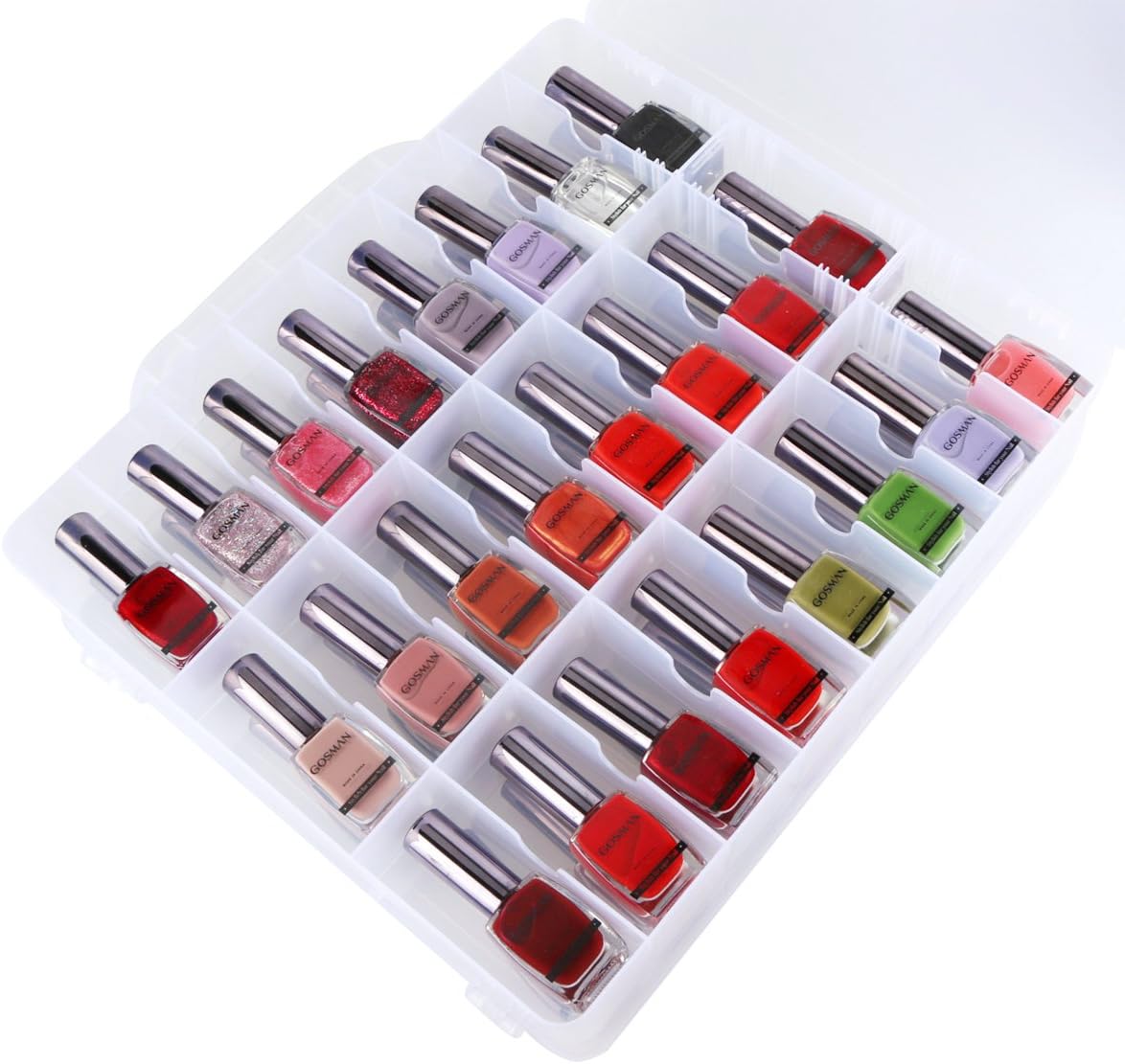 Kissbuty Nail Polish Organizer for 48 Bottles with Adjustable Dividers - Image 7