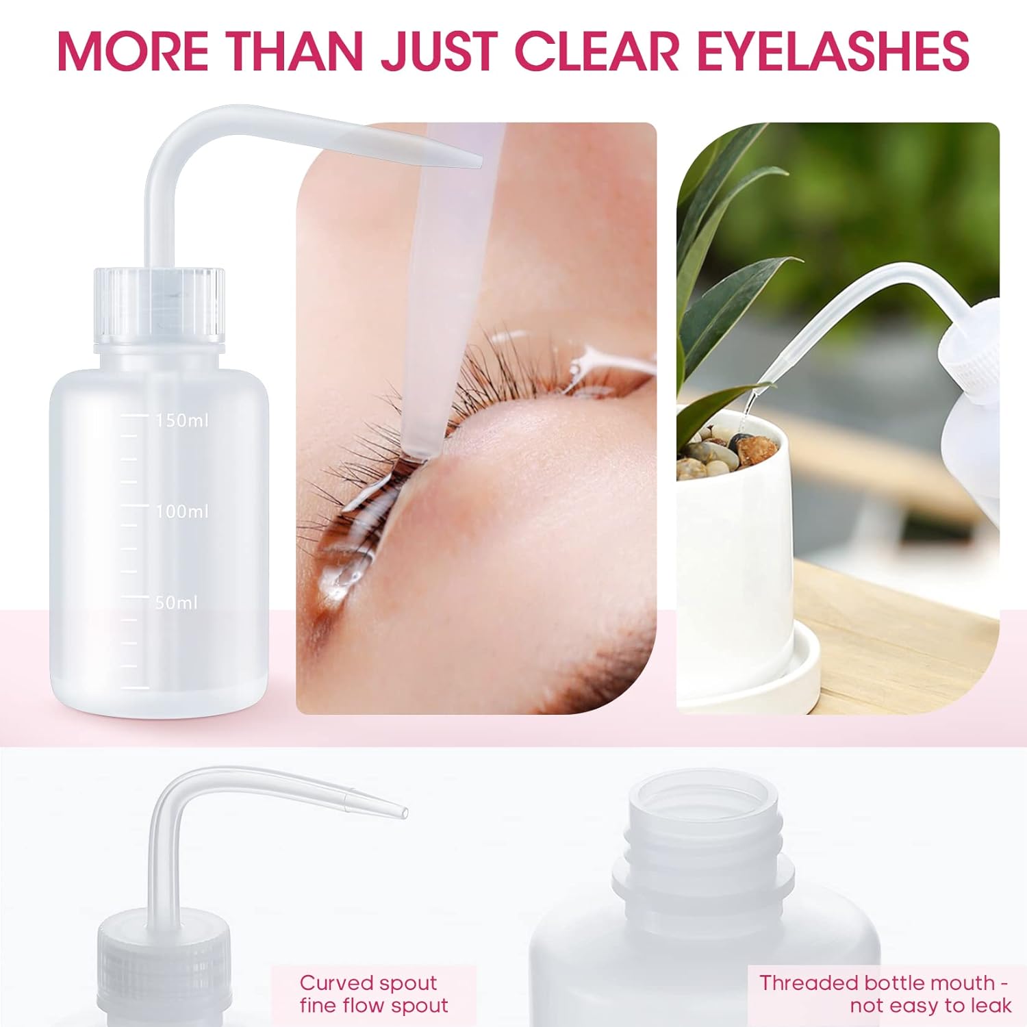 Rose Mini Portable Lash Fan Kit with 50 Cleaning Brushes and Tools - Image 7