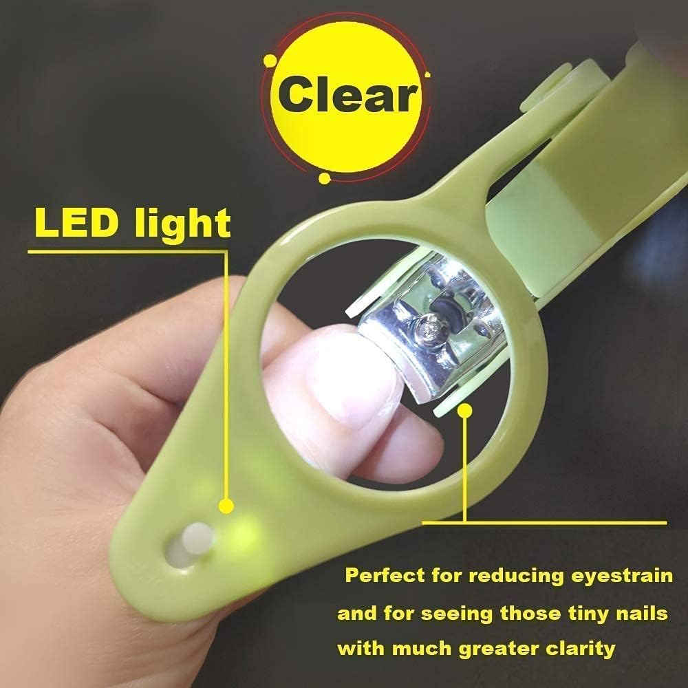 LED Nail Clippers with Magnifier for Seniors, Pets, and Babies - Eye Strain Relief - Image 3