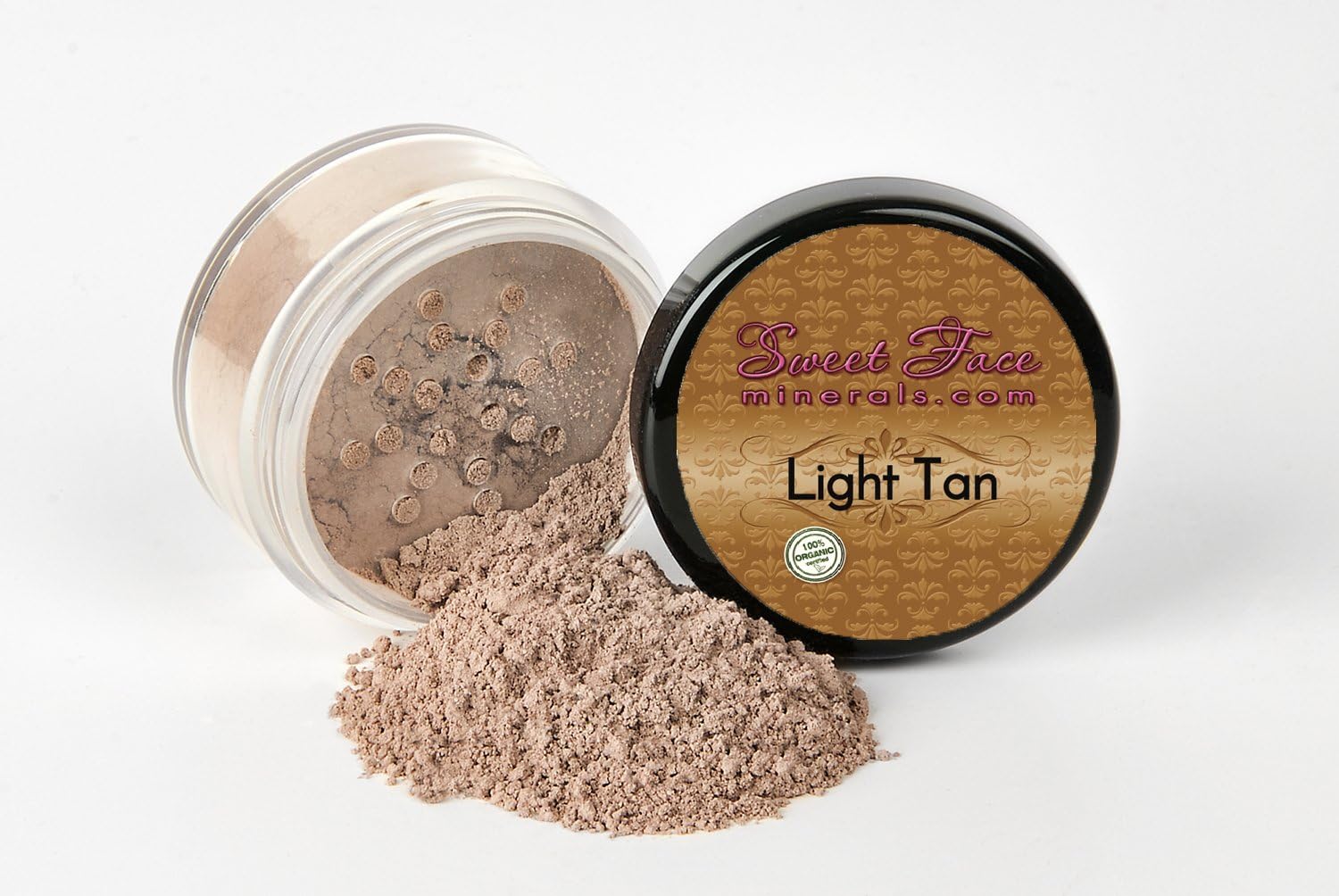 Light Tan Starter Set with Setting Spray Mist - Mineral Makeup Kit - Image 2