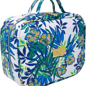 Lilly Pulitzer 4-Piece Travel Toiletry Bag Set for Makeup & Supplies (The Hottest Spot)