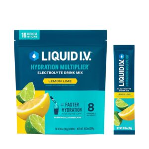 Liquid I.V.® Lemon Lime Hydration Multiplier - 16 Stick Pack, Non-GMO