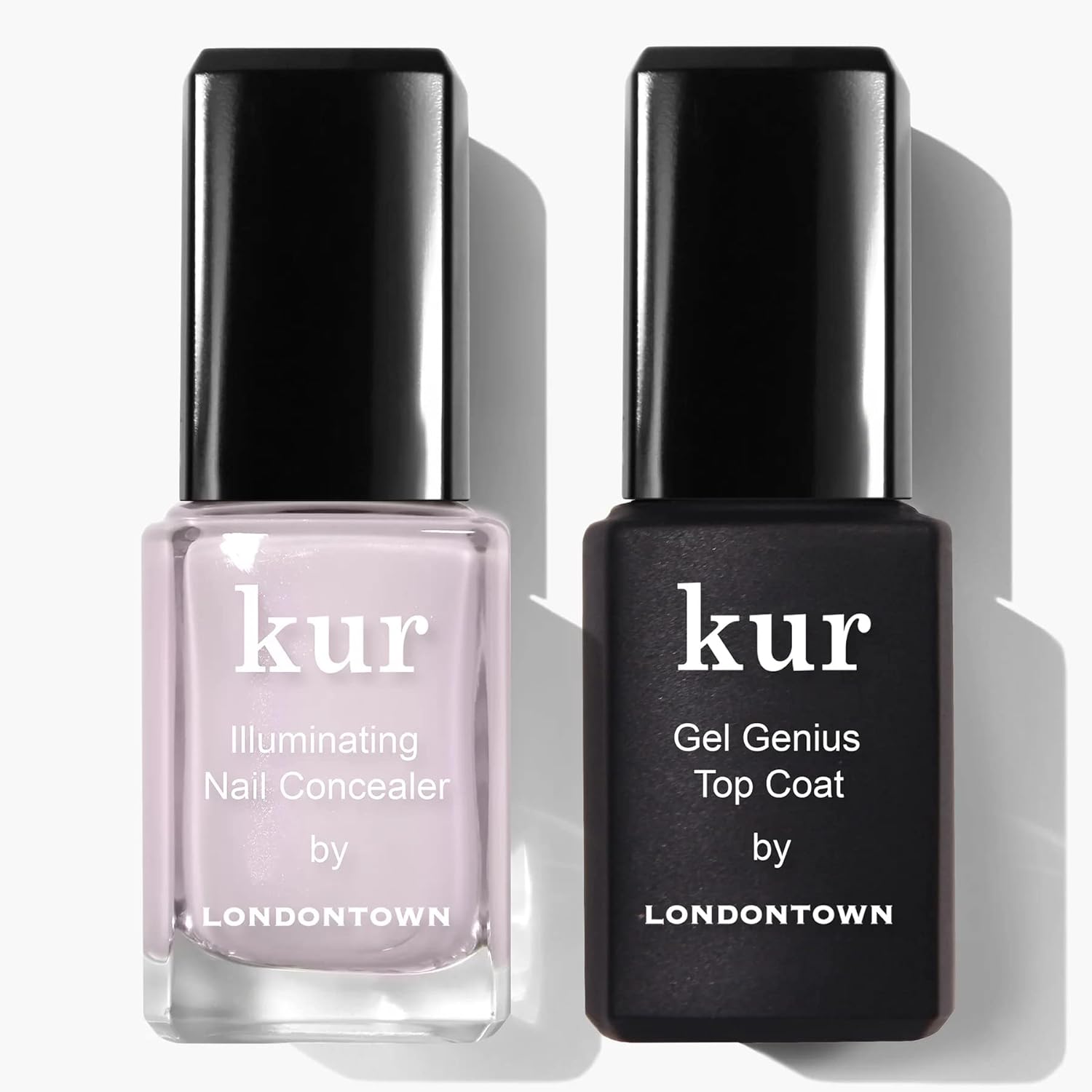 LONDONTOWN Nail Conceal & Go Duo: Illuminating Concealer & Gel Top Coat, 0.4 Fl Oz