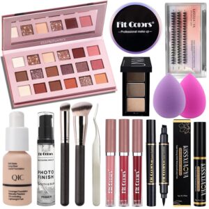 Lookmee All-in-One 18 Color Eyeshadow Palette Makeup Kit Beginner Pro Set A