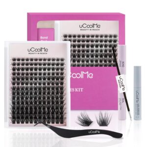 Magic Lash 8-18mm D Curl Fluffy Eyelash Cluster Kit with Ultra-Thin Band